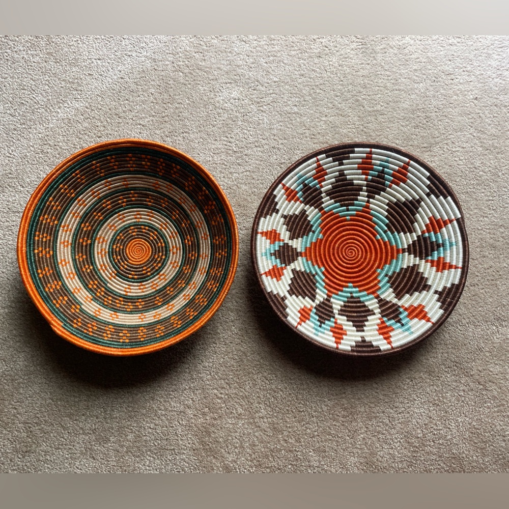 Hand woven baskets from Rwanda